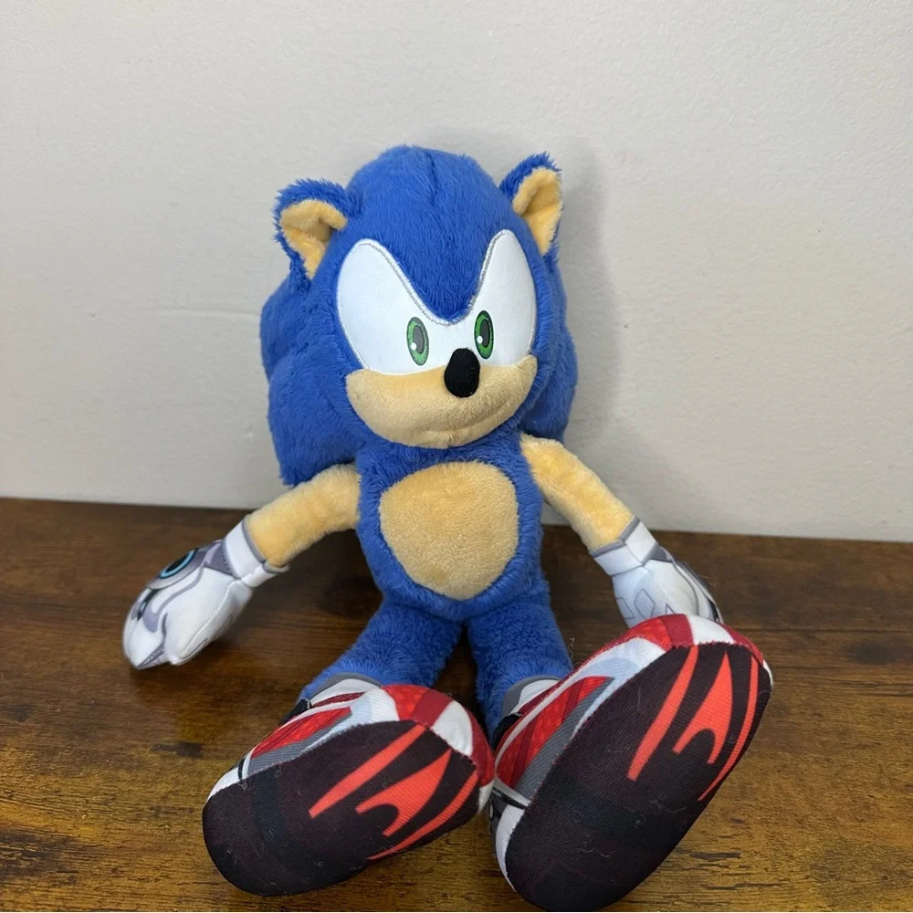 Sonic The Hedgehog Plush Toy Sega Blue Stuffed Animal 12” Character Doll - Picture 2 of 7